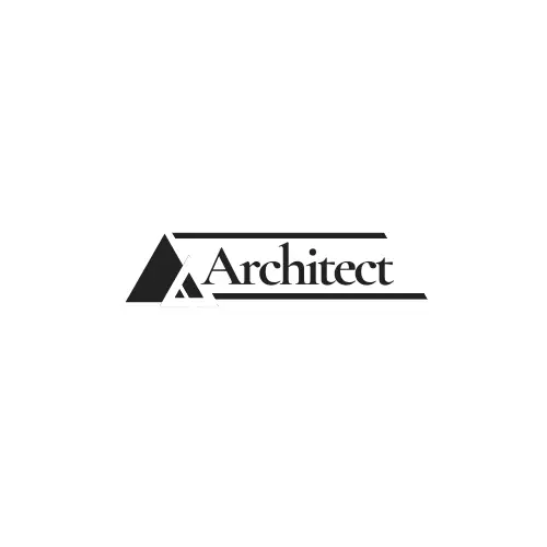 Black And White Minimalist Architect Logo